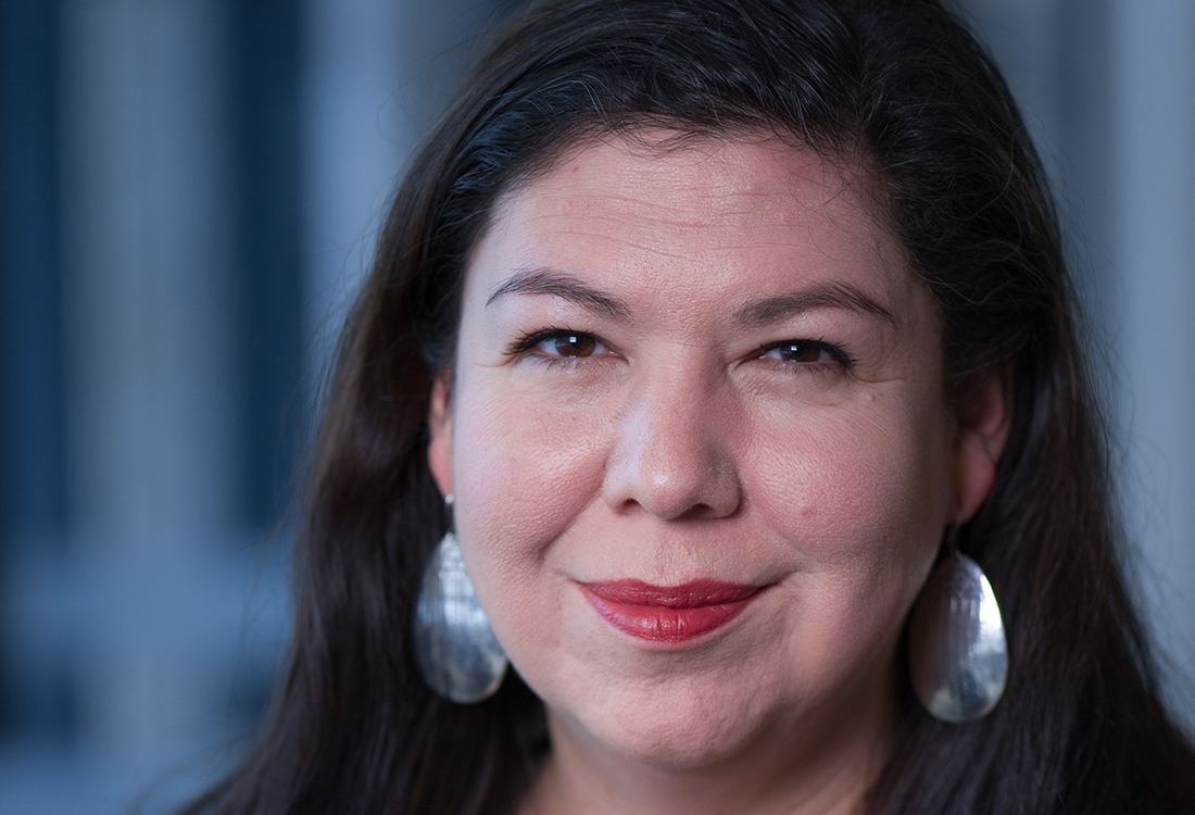 A portrait photo of ODL fellow Tasha Hubbard.